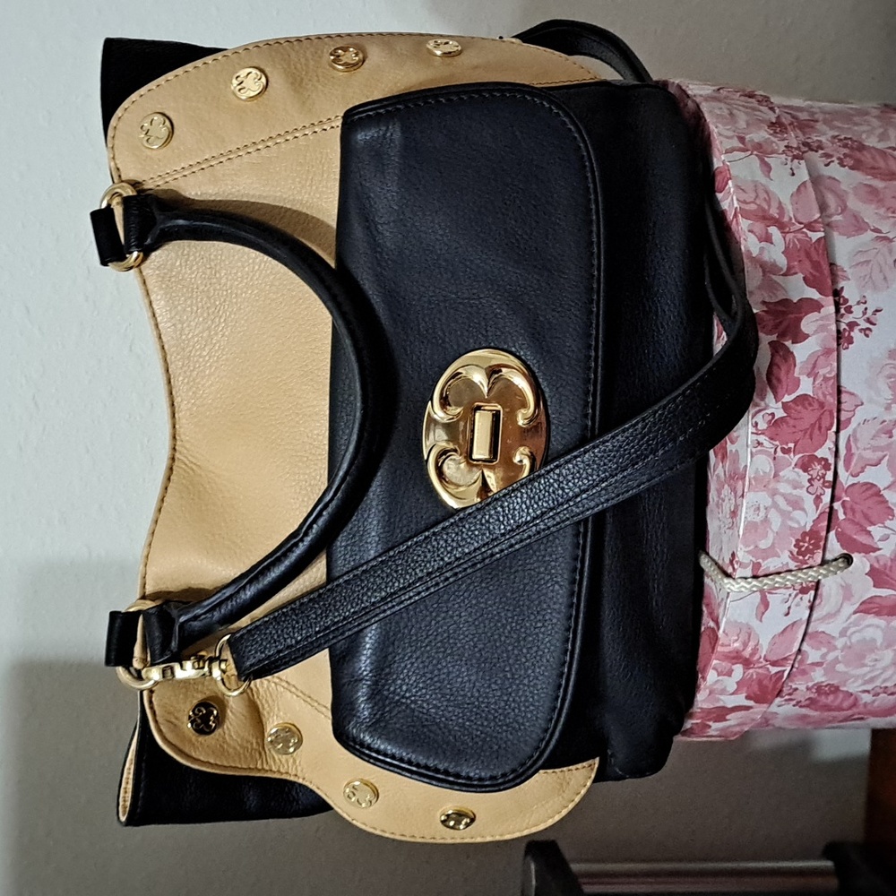 Emma Fox Studded Leather Satchel NWOT